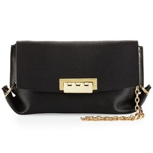 ZAC Zac Posen Folded Leather Chain Crossbody Bag